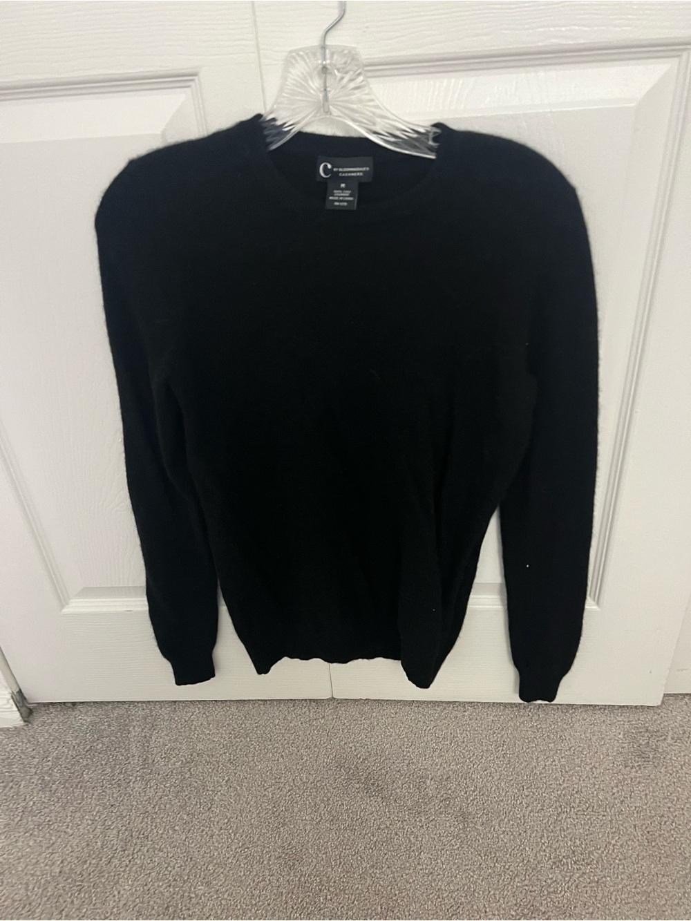 Bloomingdale's Men's Black Crewneck Sweater